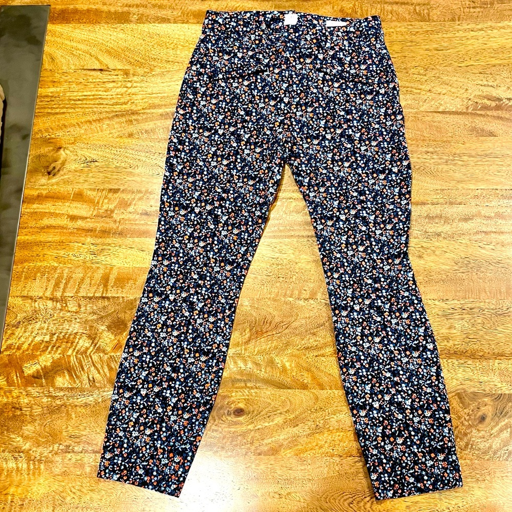Gap Skinny Ankle floral petite pants